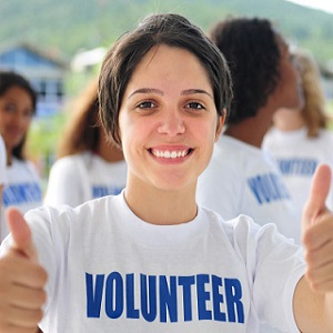 Teen volunteer